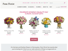 Tablet Screenshot of pennflorist.com